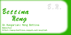 bettina meng business card
